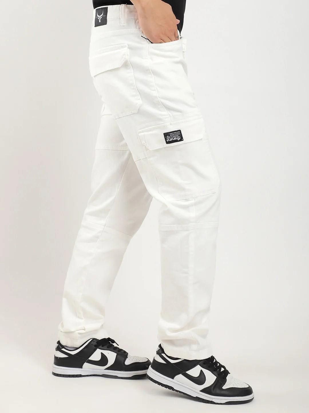 simply complicated wool cargo pants サイズ1 XYXIONGMAO Men's Cargo Tactical Harem Hip Hop Techwear Streetwear