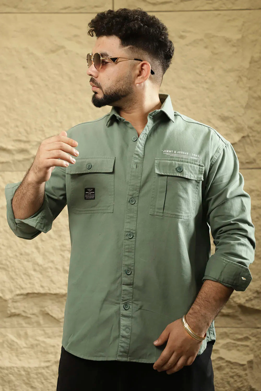 Light green plain shirt 2025