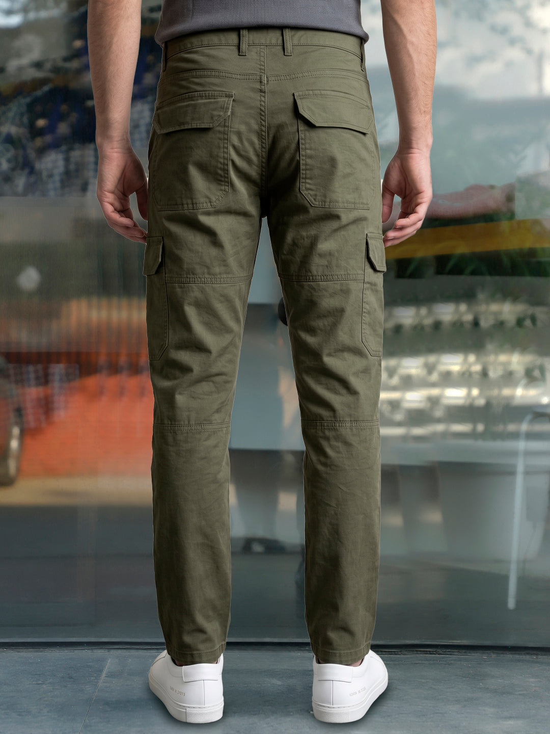 Harlow Hues Green Cotton Cargo