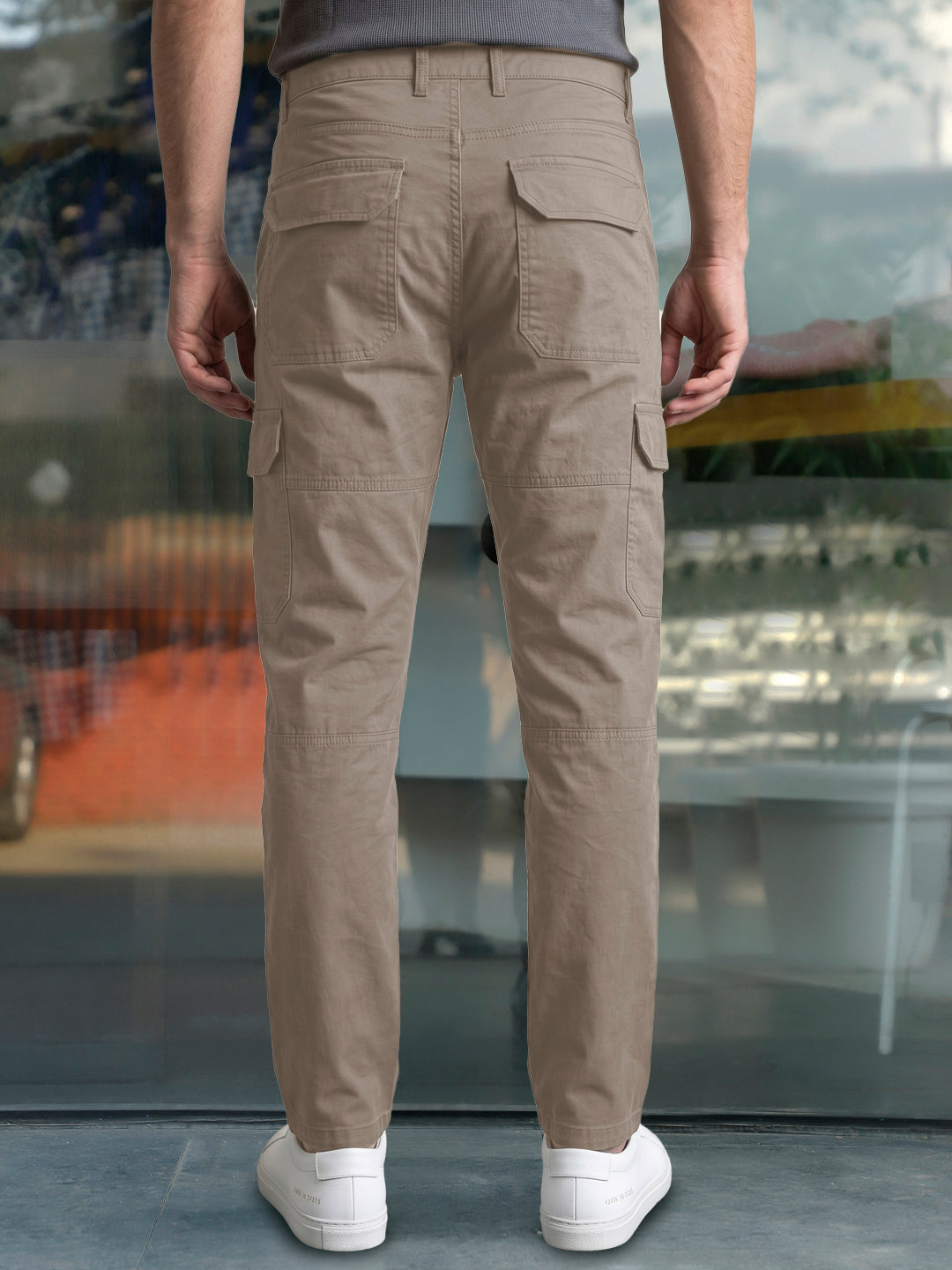 Harlow Hues Tan Cotton Cargo