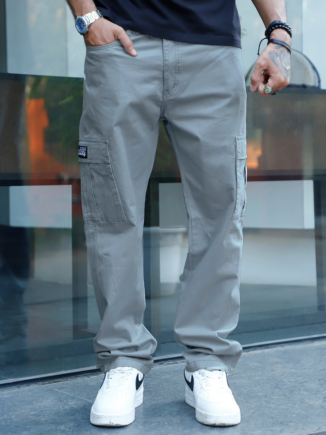 Loom Sidewalk Grey Cotton Cargo