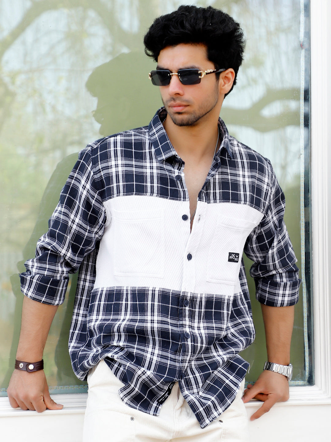 Thunderbird Spruce Blue Check Full Shirt