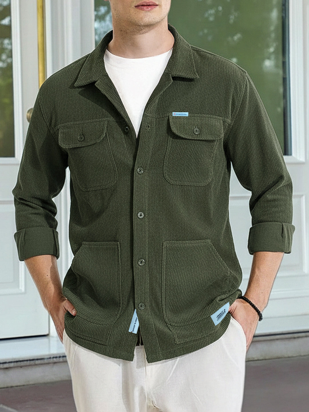 Earthcore Textured Olive Shacket