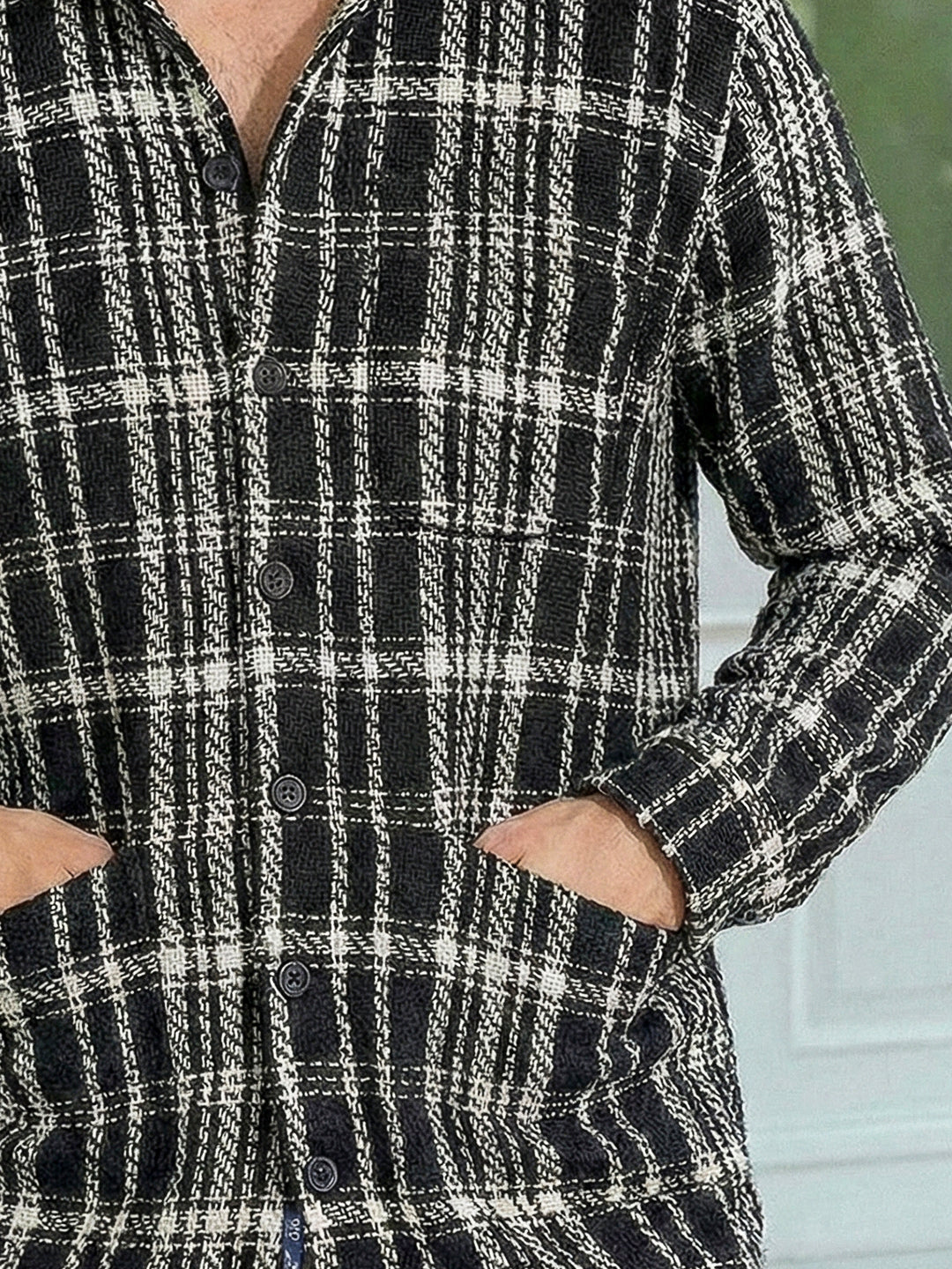 Dockside Black Check Shacket