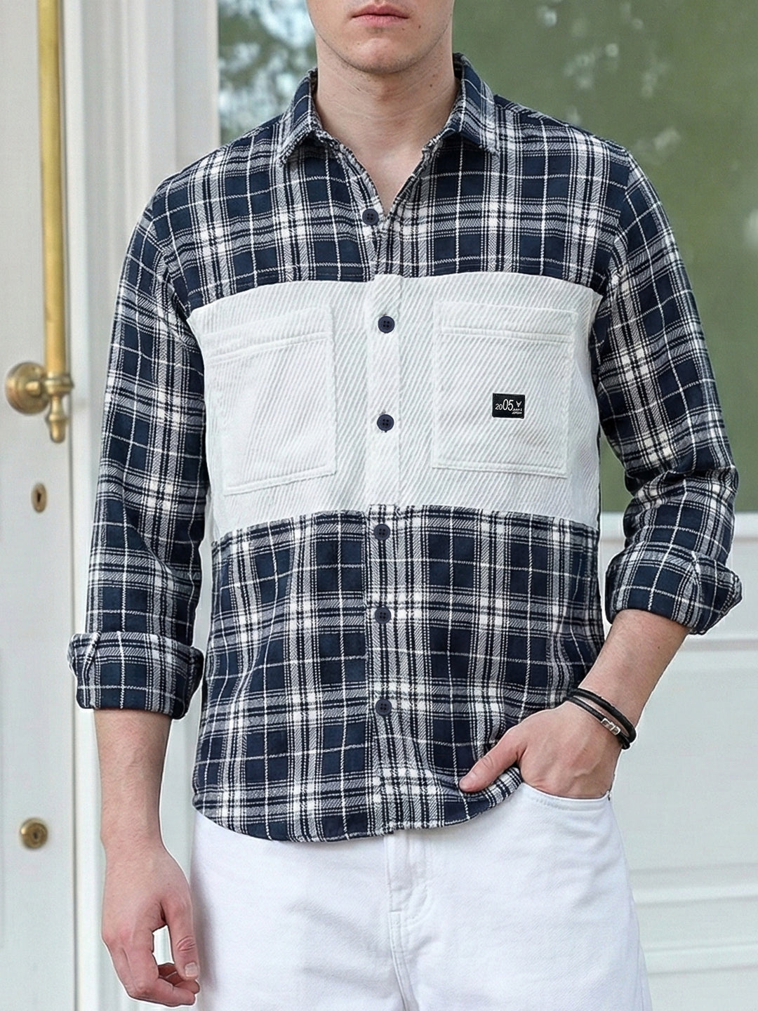 Thunderbird Spruce Blue Check Full Sleeve Shirt