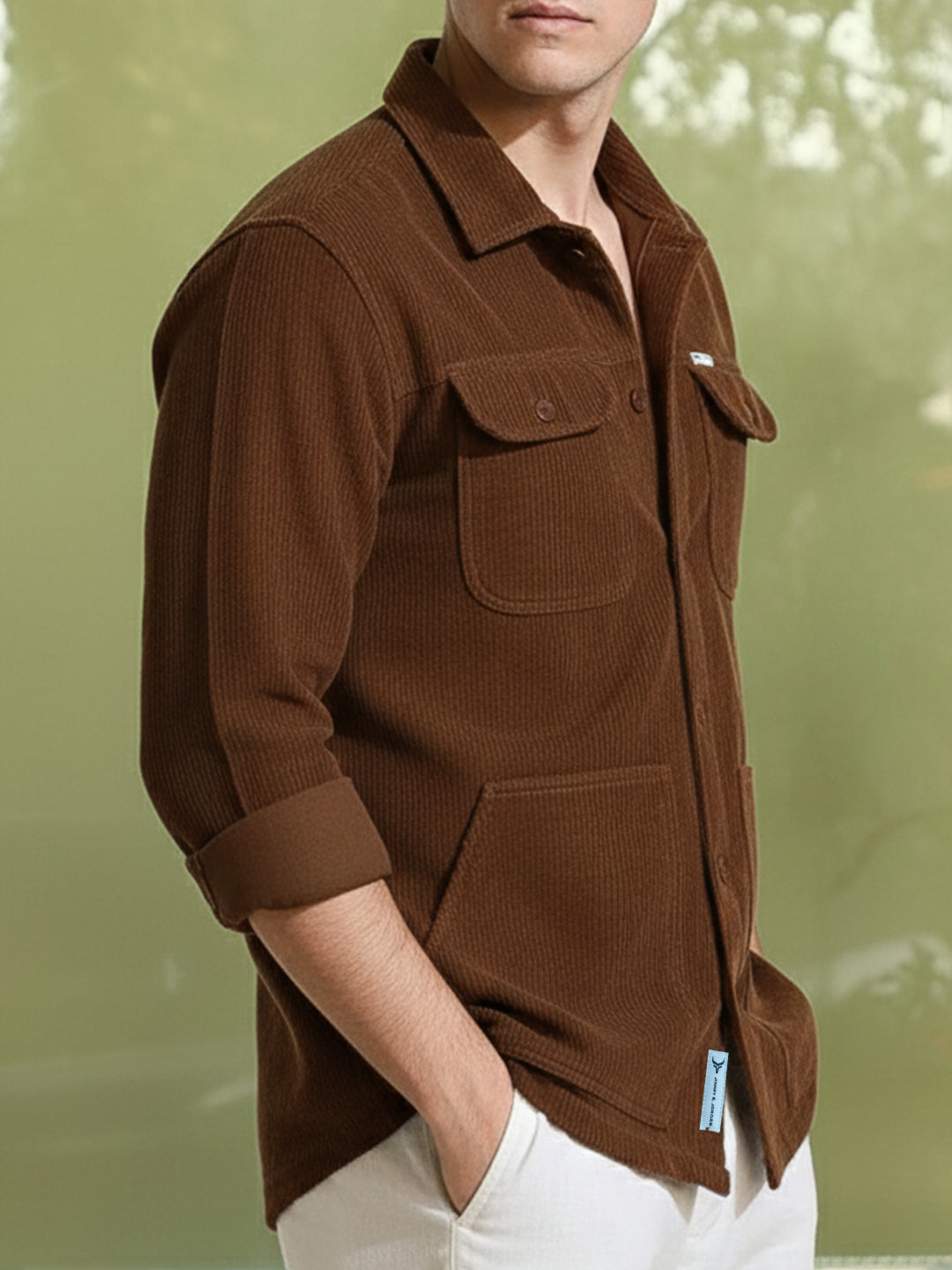 Earthcore Textured Brown Shacket