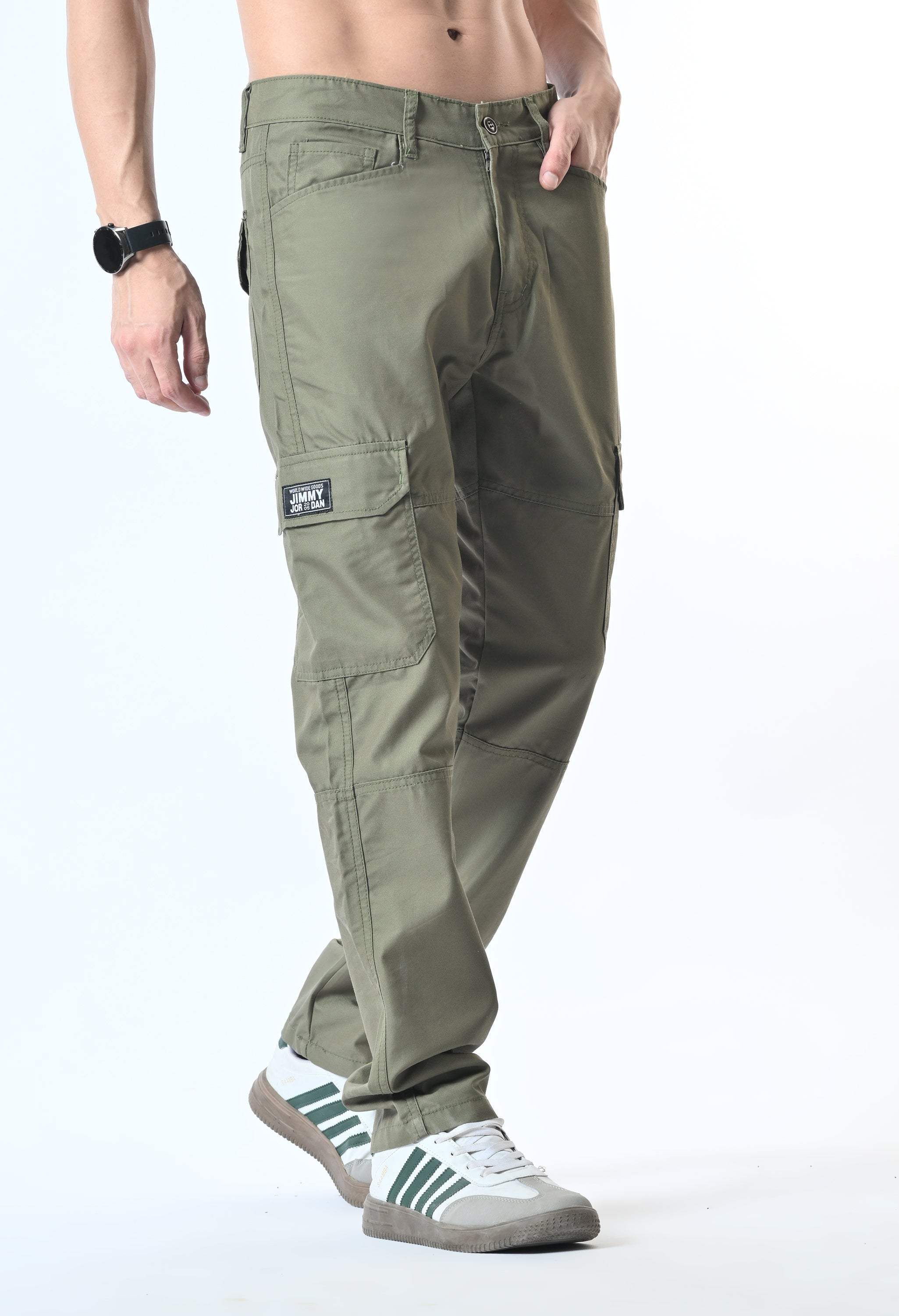 Harlow Hues Green Cotton Cargo