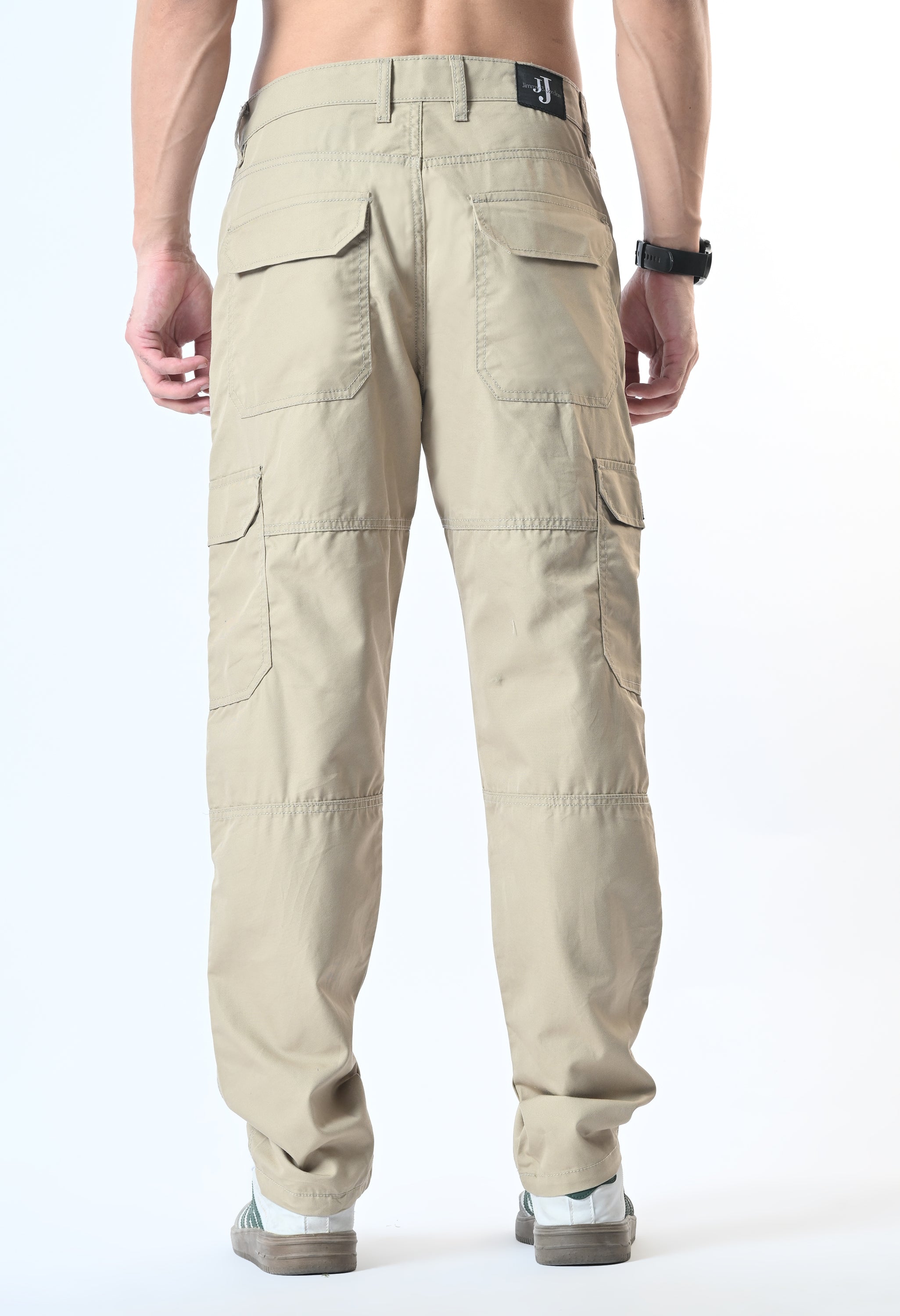 Harlow Hues Beige Cotton Cargo