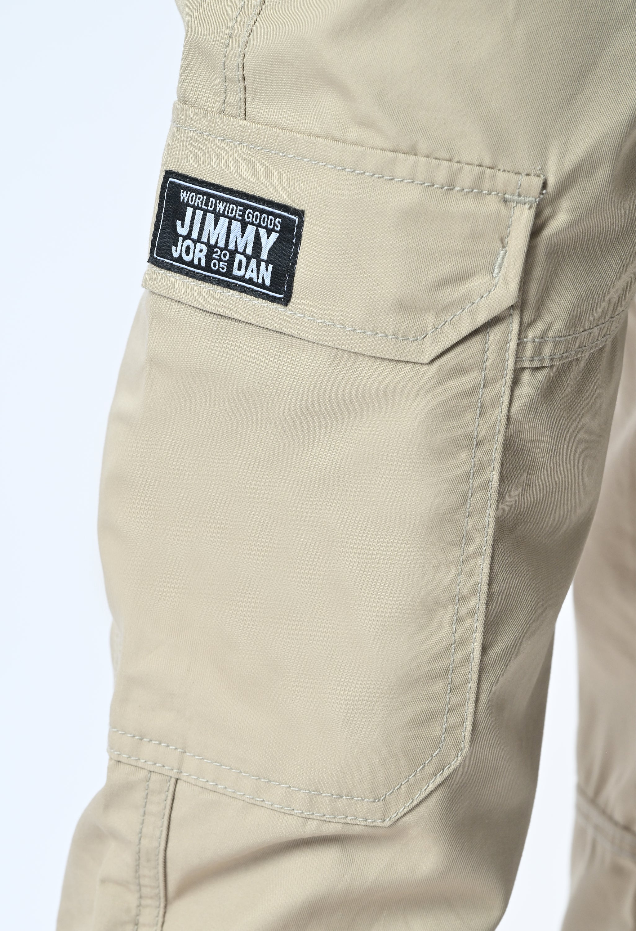 Harlow Hues Beige Cotton Cargo
