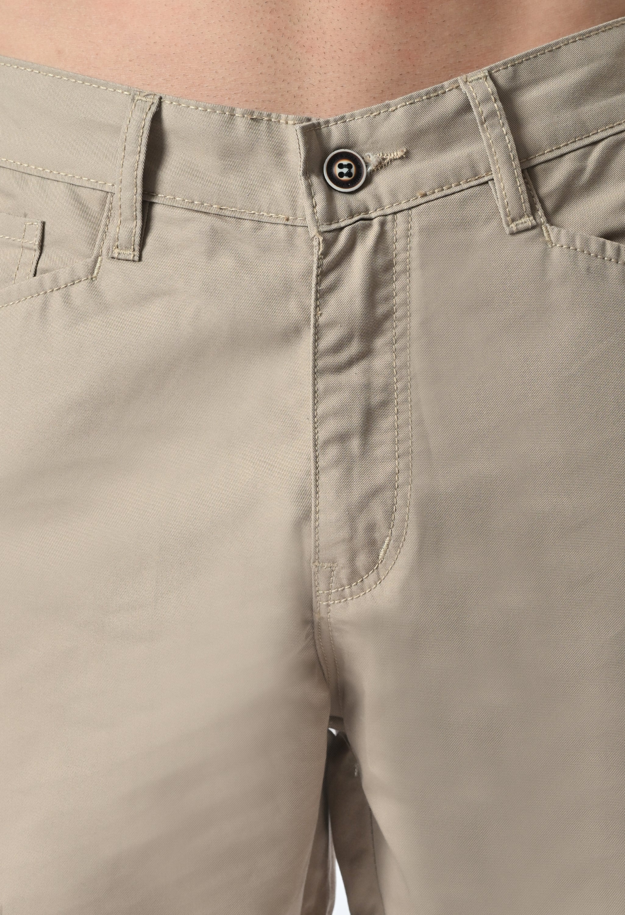 Harlow Hues Tan Cotton Cargo