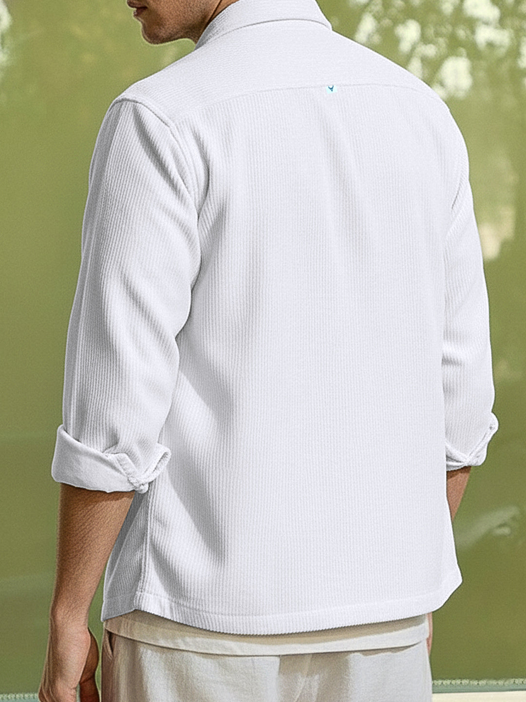 Earthcore Textured White Shacket