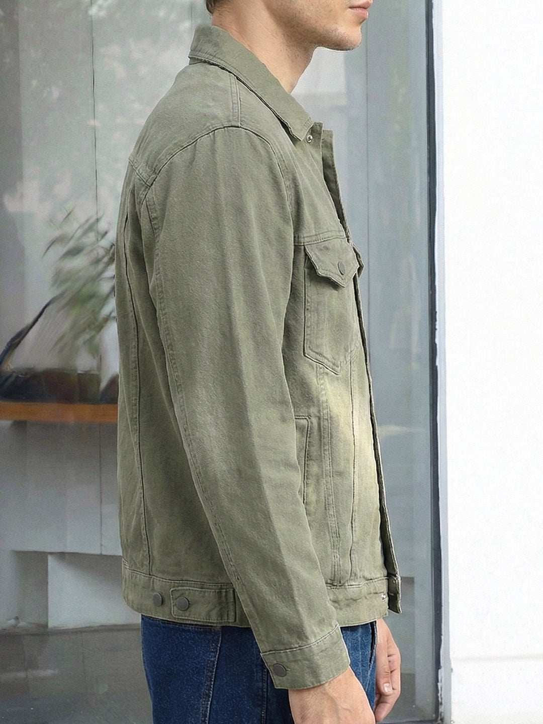 Somerset Styles Mint Green Denim Jacket Pro