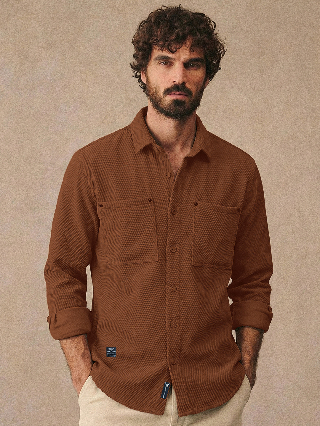 Ashridge Brown Full Sleeve Shirt