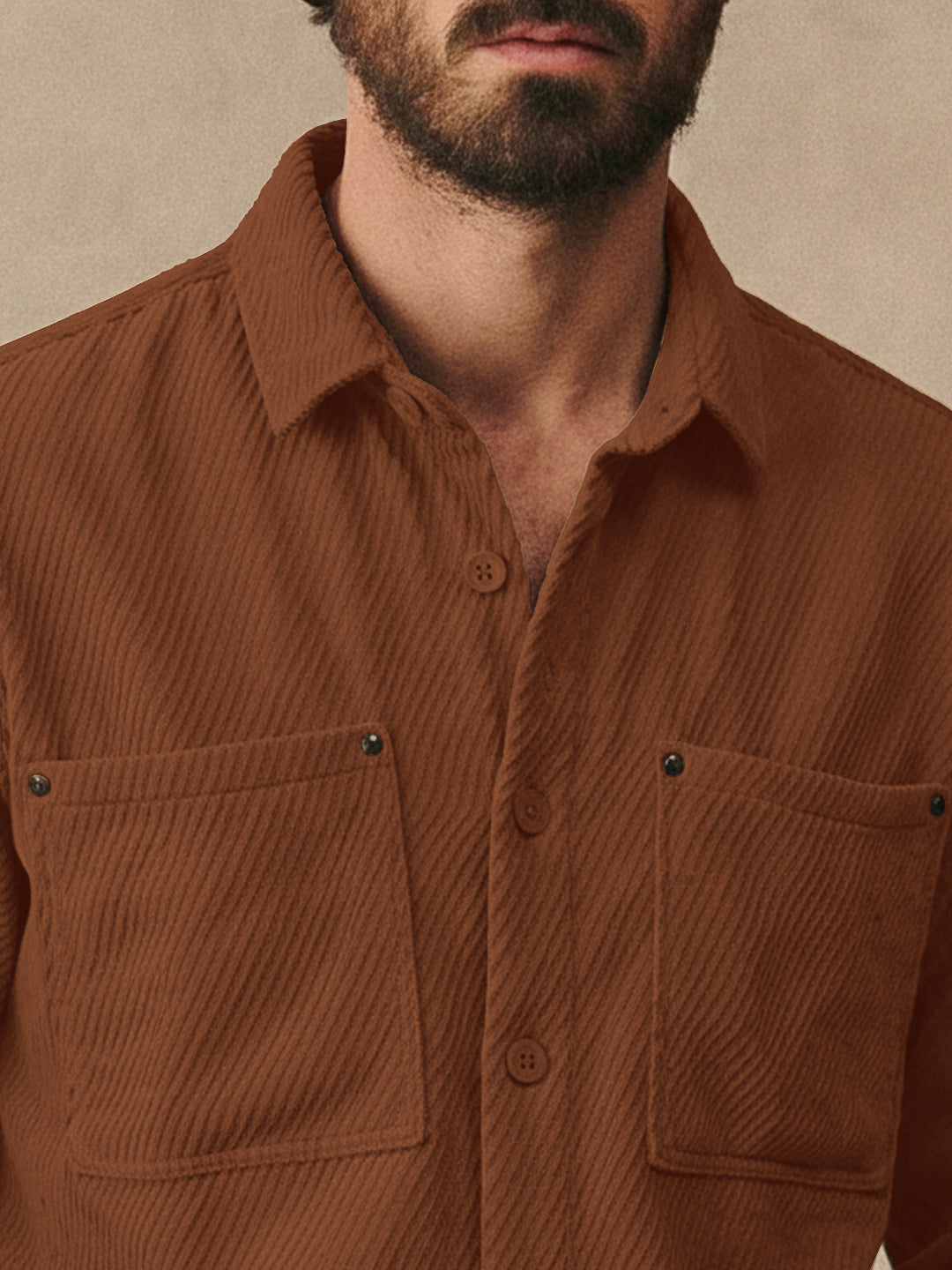 Ashridge Brown Full Sleeve Shirt