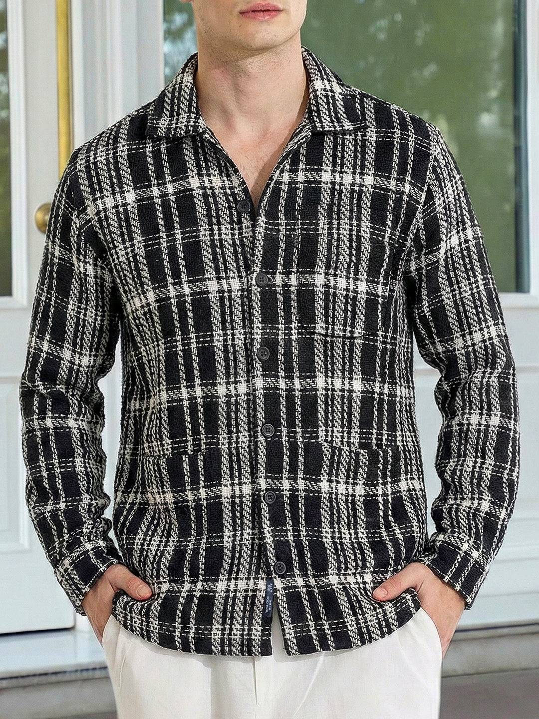 Dockside Black Check Shacket