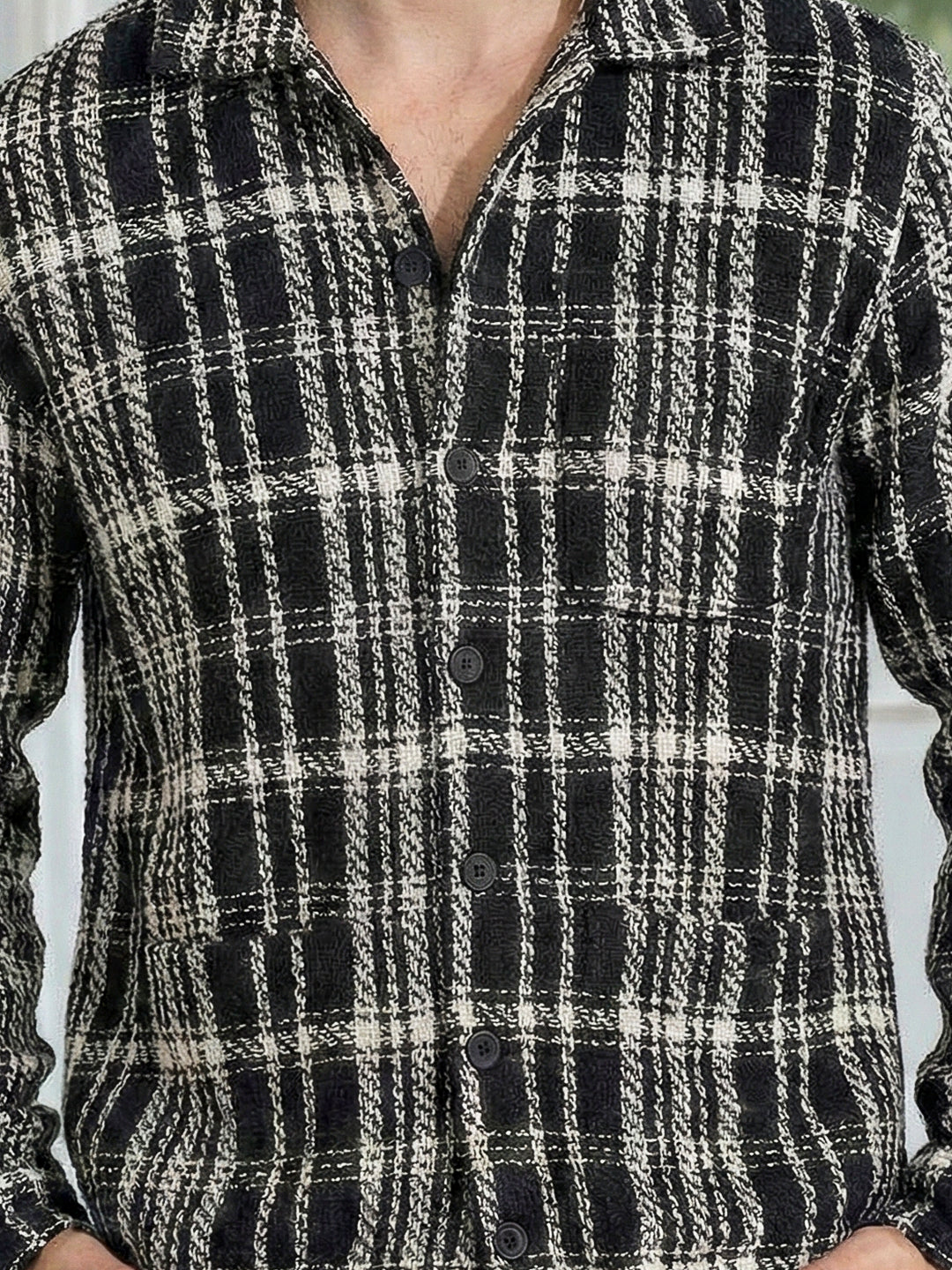 Dockside Black Check Shacket