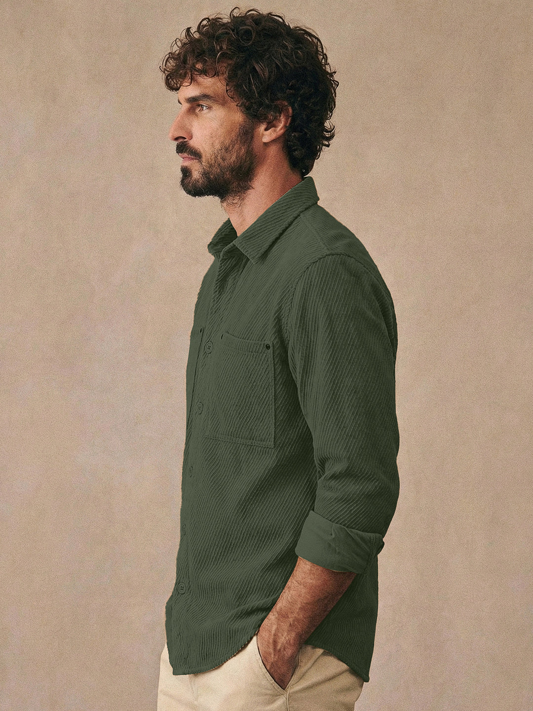 Ashridge Olive Full Sleeve Shirt