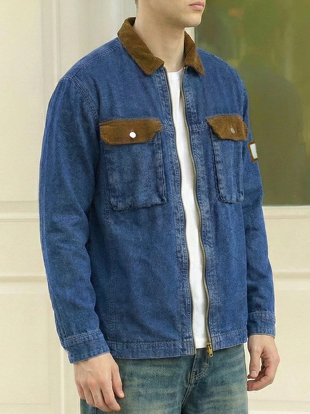Mono Theory Trypan Blue Denim Shirt