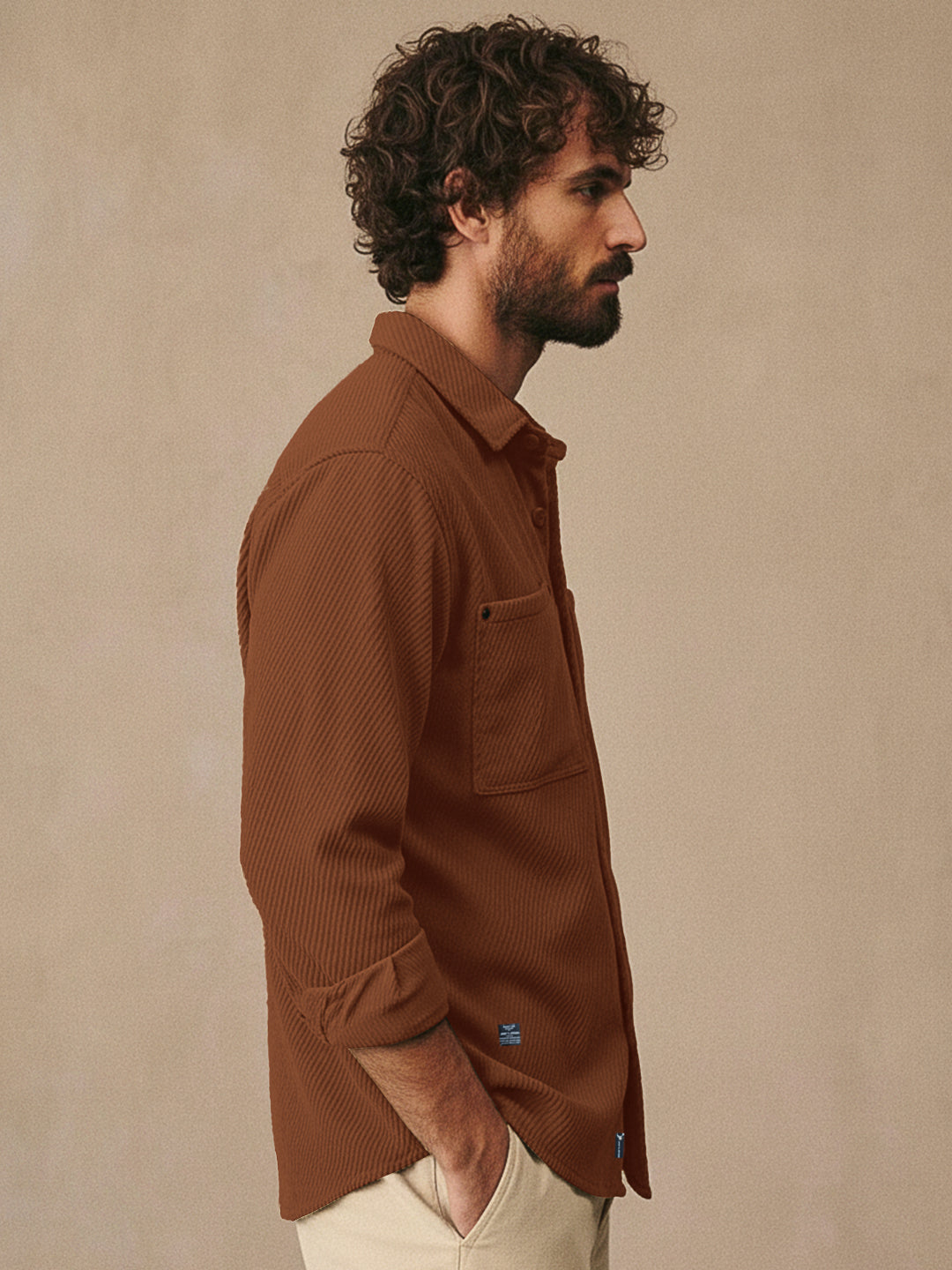 Ashridge Brown Full Sleeve Shirt