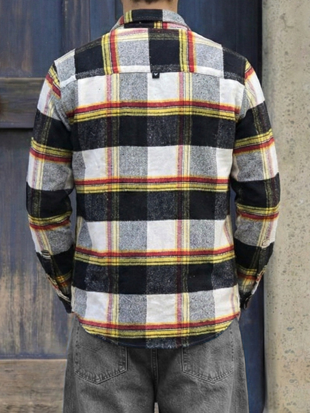 Frame Theory Black Check Full Sleeve Shirt