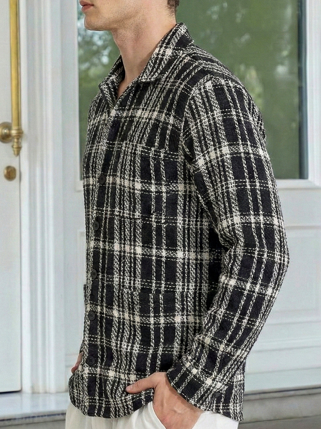 Dockside Black Check Shacket