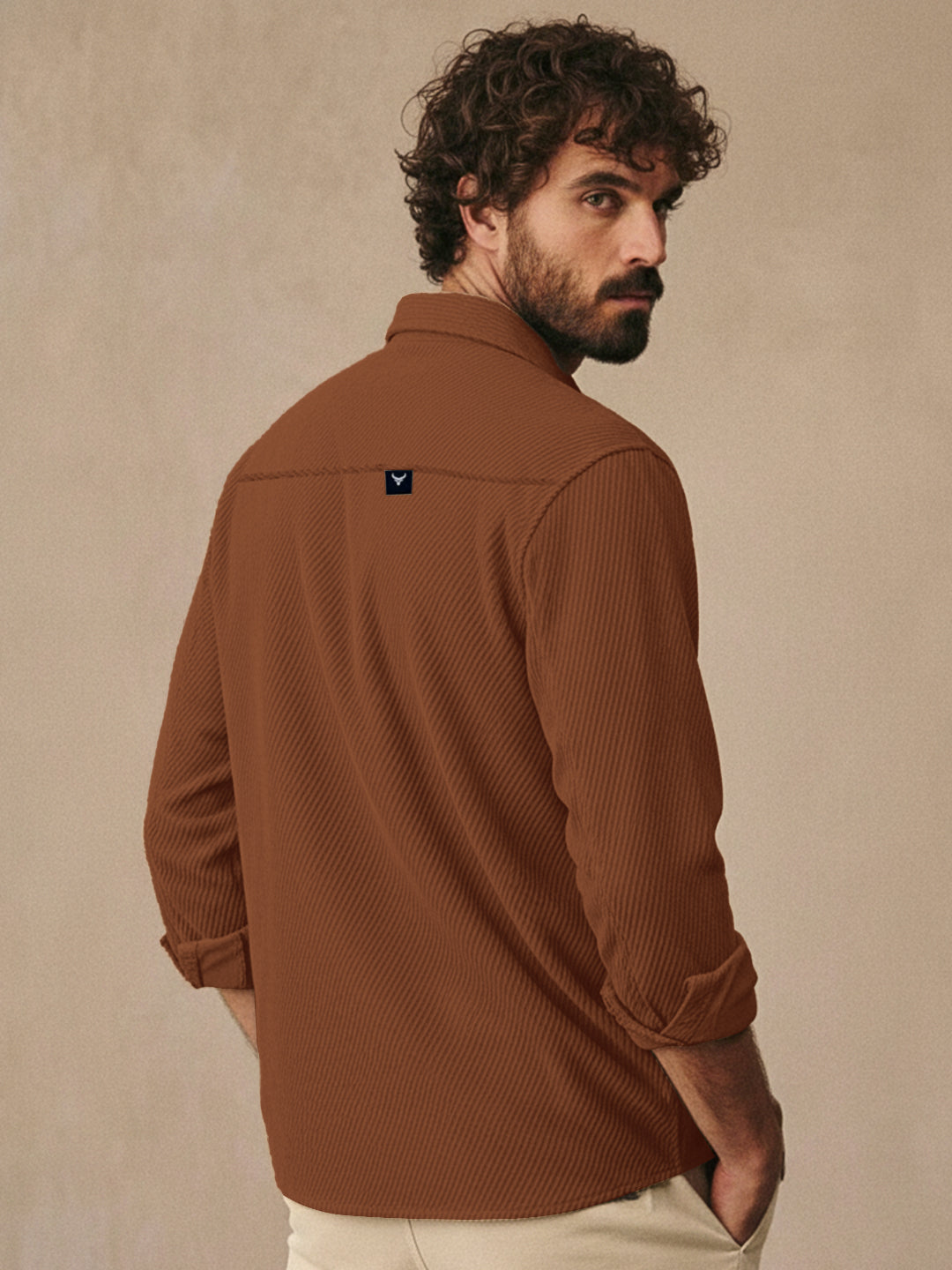 Ashridge Brown Full Sleeve Shirt