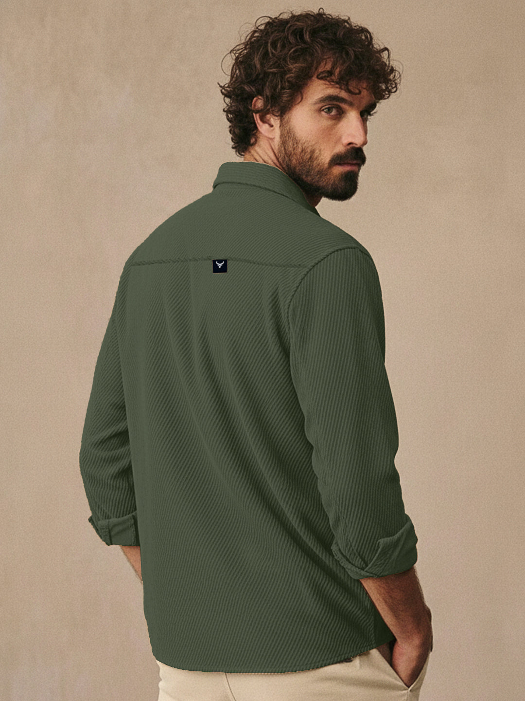 Ashridge Olive Full Sleeve Shirt
