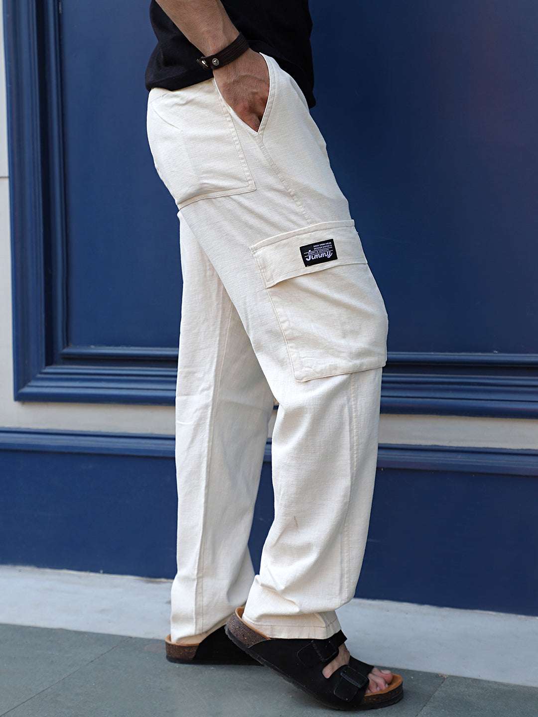 Desert Light Beige Linen Cargo