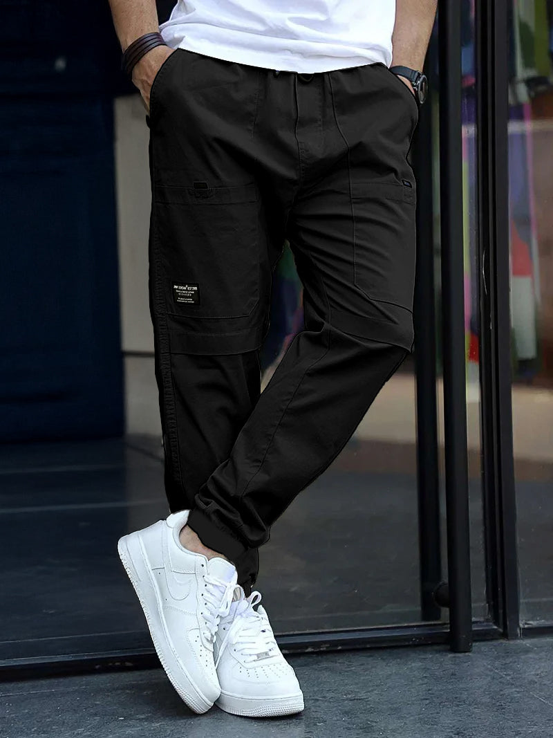 Torino Tough Black Cotton Cargo