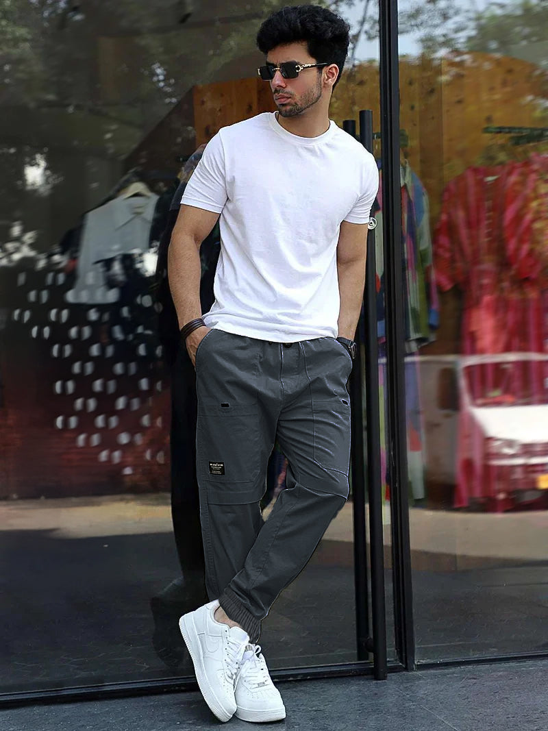 Terran Onyx Grey Cotton Cargo