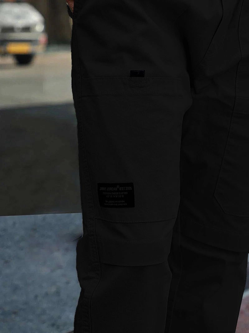 Torino Tough Black Cotton Cargo
