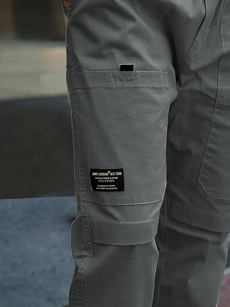 Terran Charcoal Grey Cotton Cargo