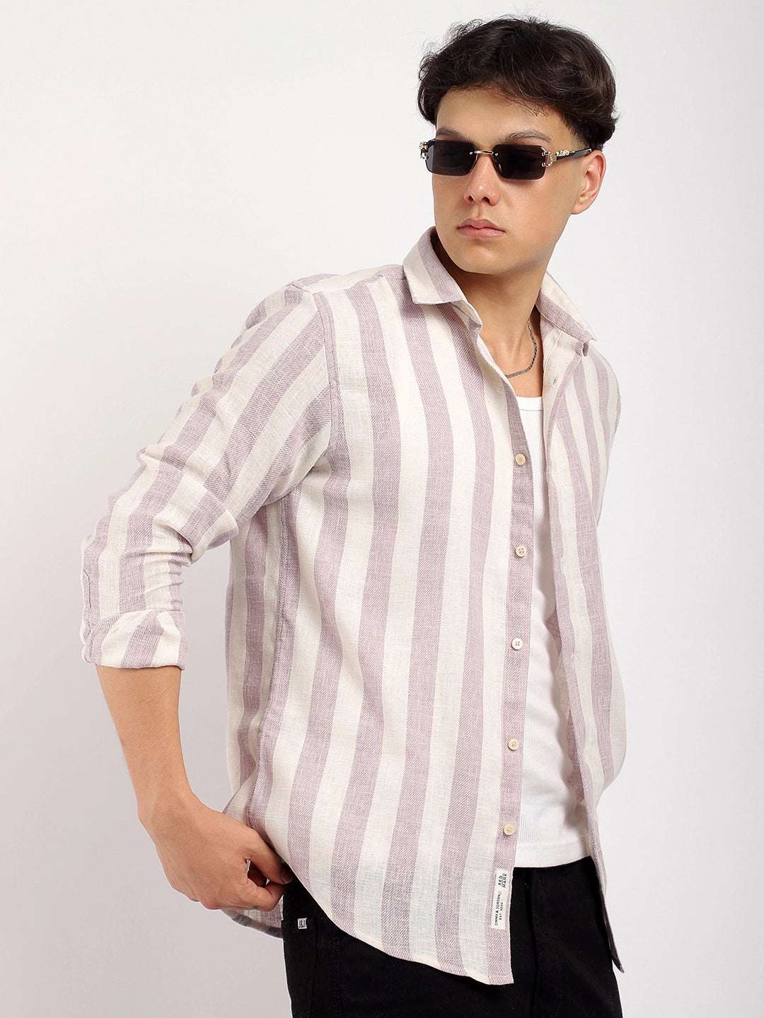 Crimson Lavender Full Sleeve Shirt