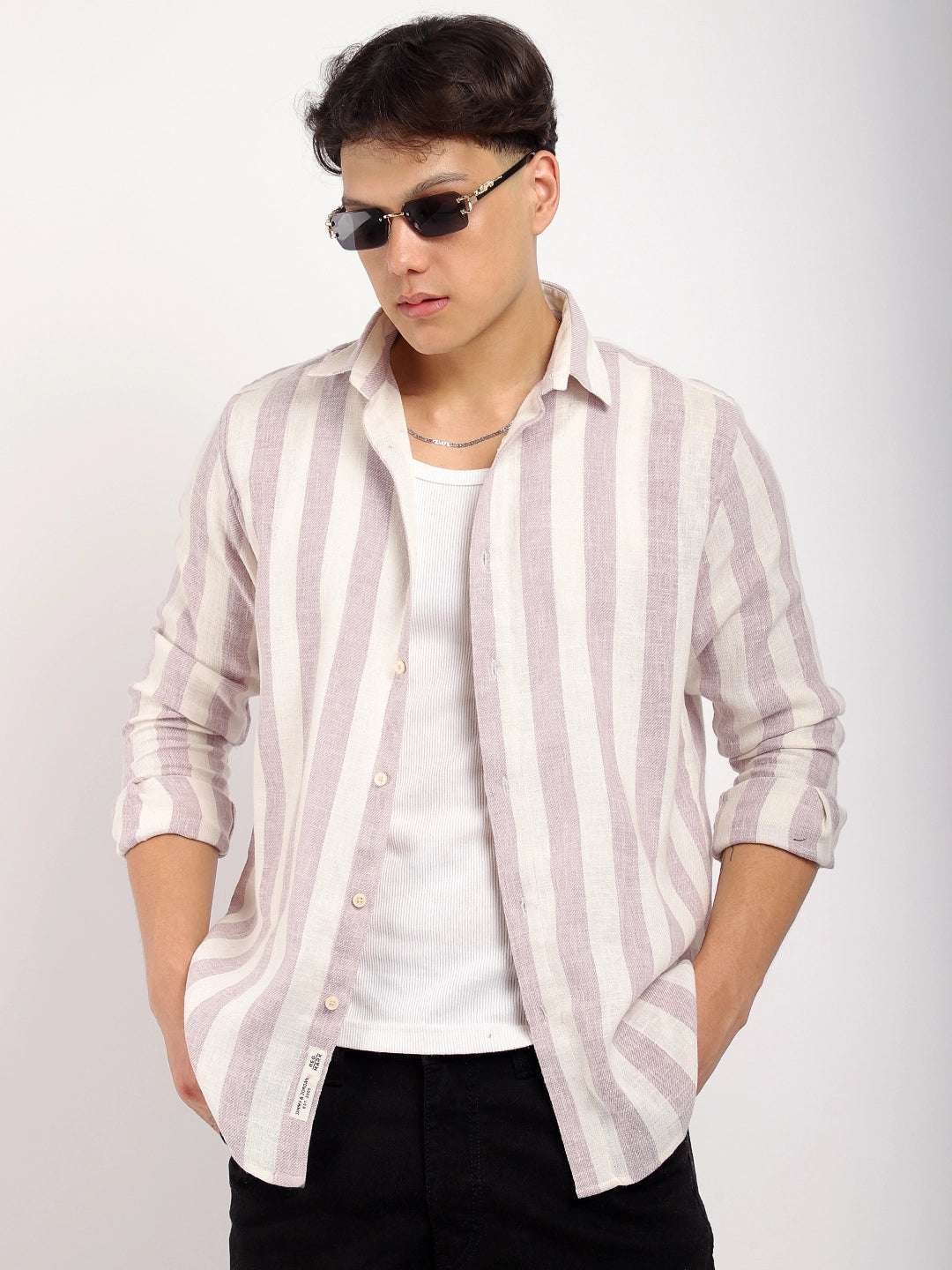Crimson Lavender Full Sleeve Shirt