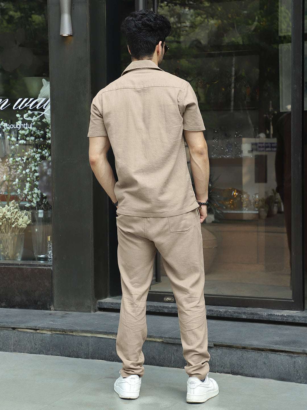 Men Brown Co-Ord Set