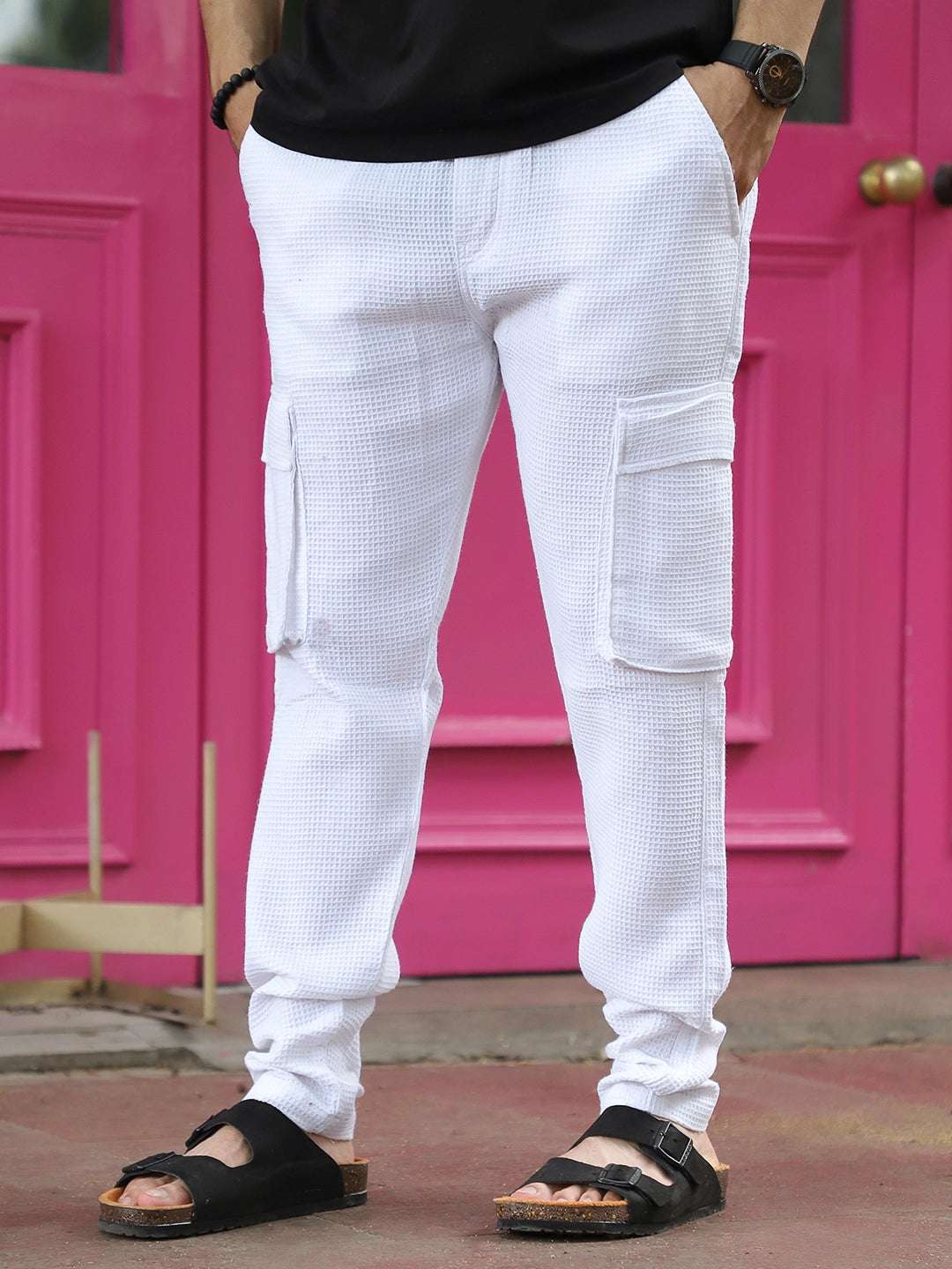 FLEX WHITE COTTON CARGO