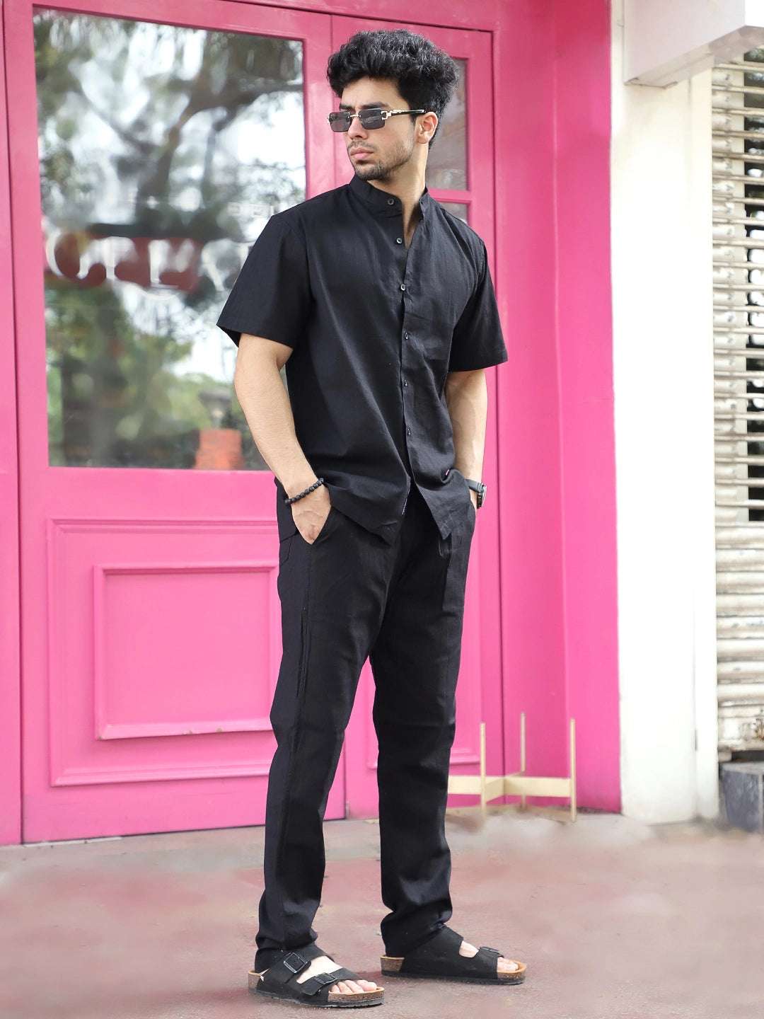 Boulevard Black Cotton Co-Ord Set