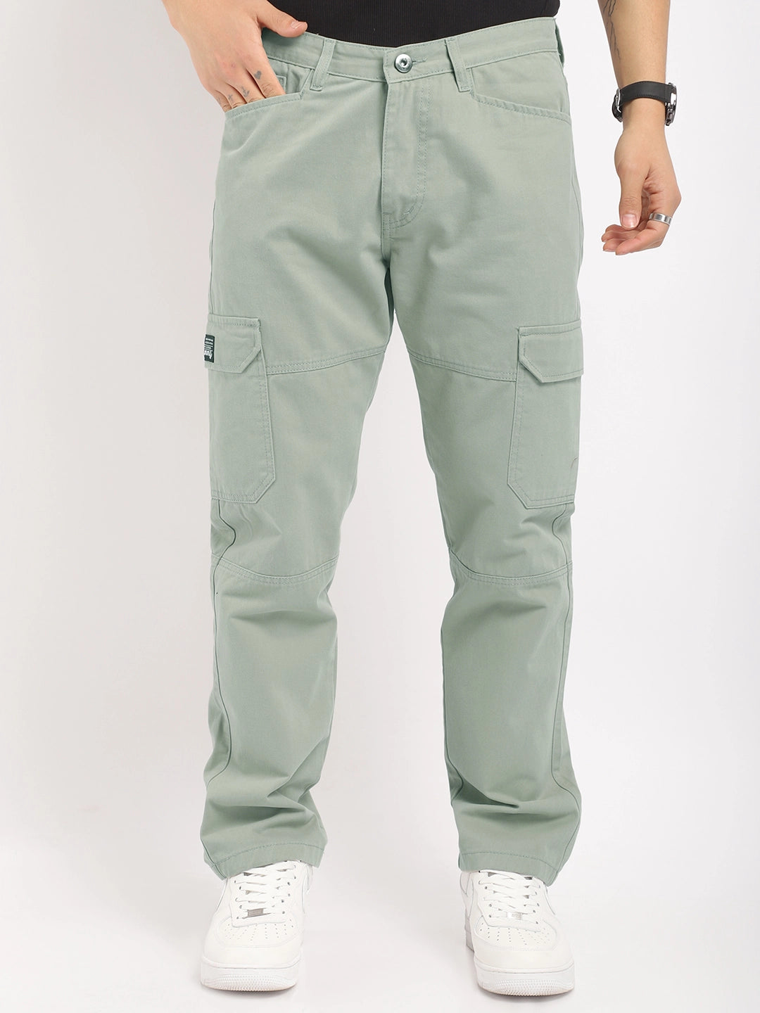 Harlow Hues Pistachio Green Cotton Cargo