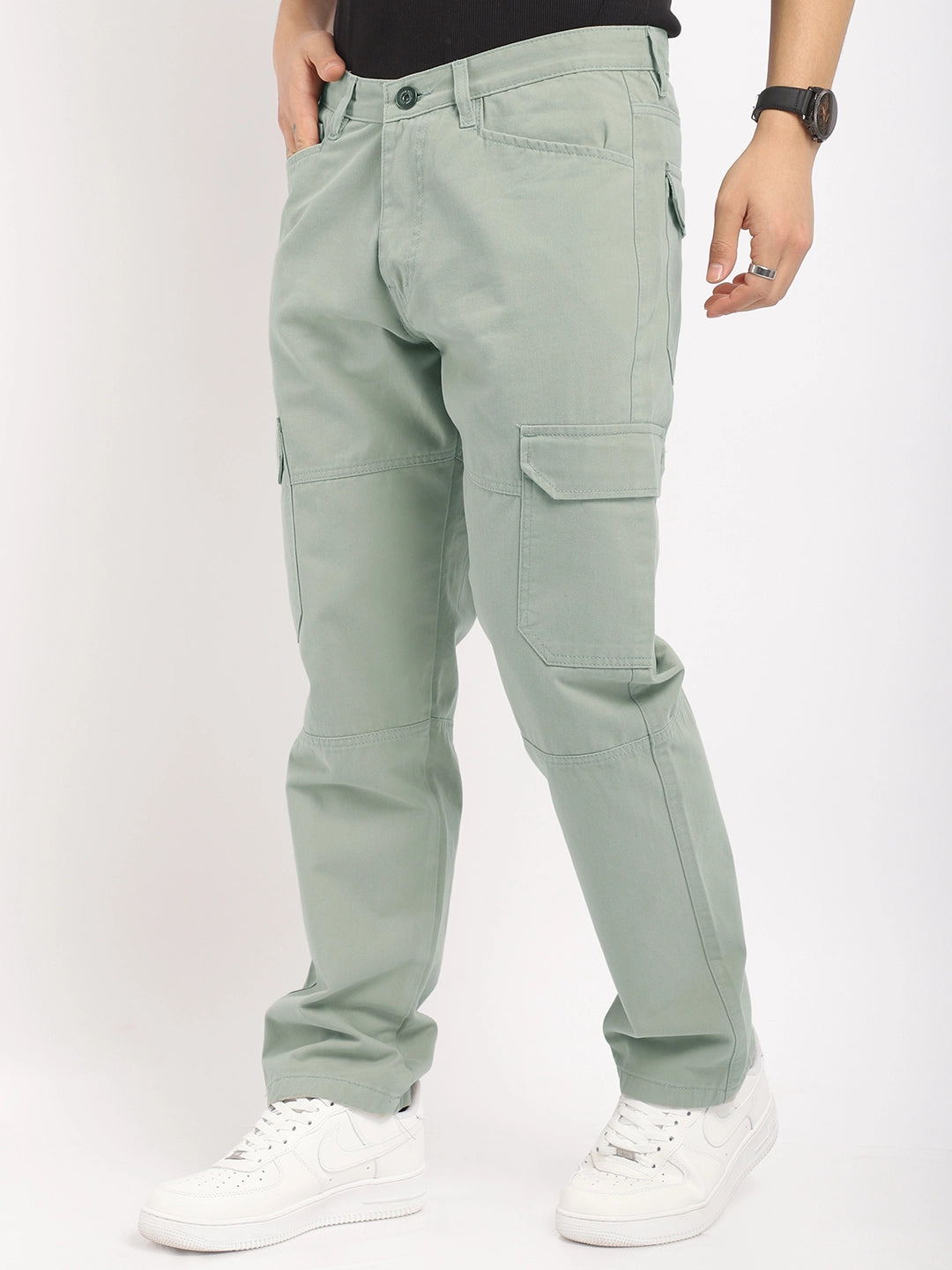 Harlow Hues Pistachio Green Cotton Cargo