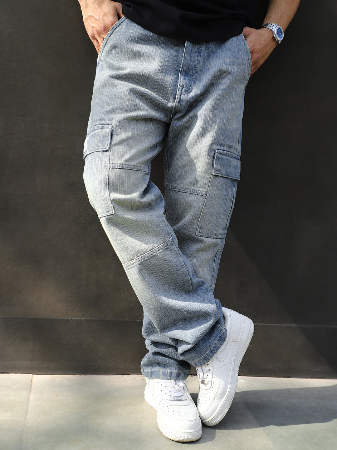 Twilight Tint Blue Denim Cargo
