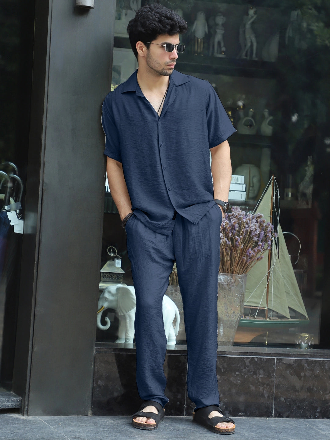 Linen Atlantica Deep Ocean Co-Ord Set