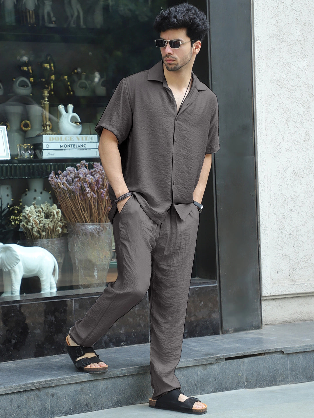 Linen Atlantica Grey Co-Ord Set