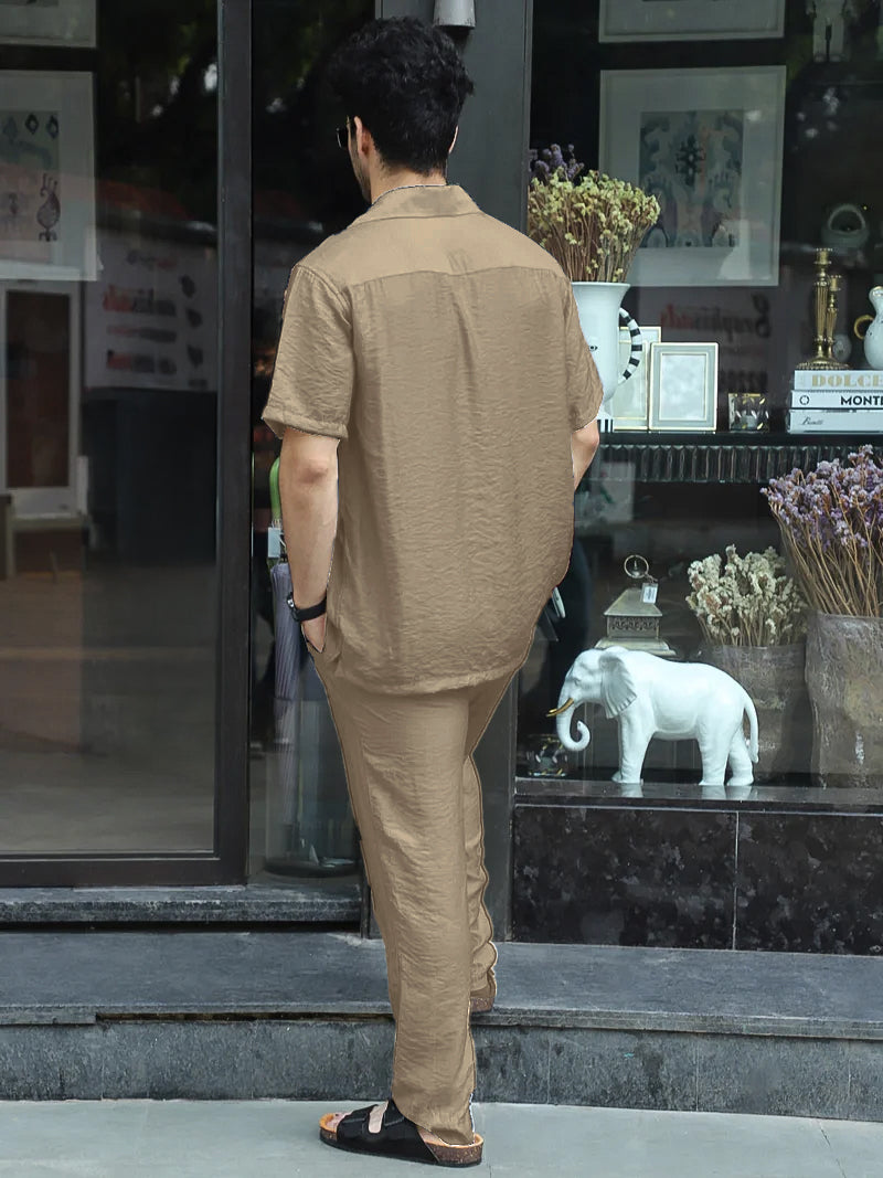 Linen Atlantica Beige Co-Ord Set