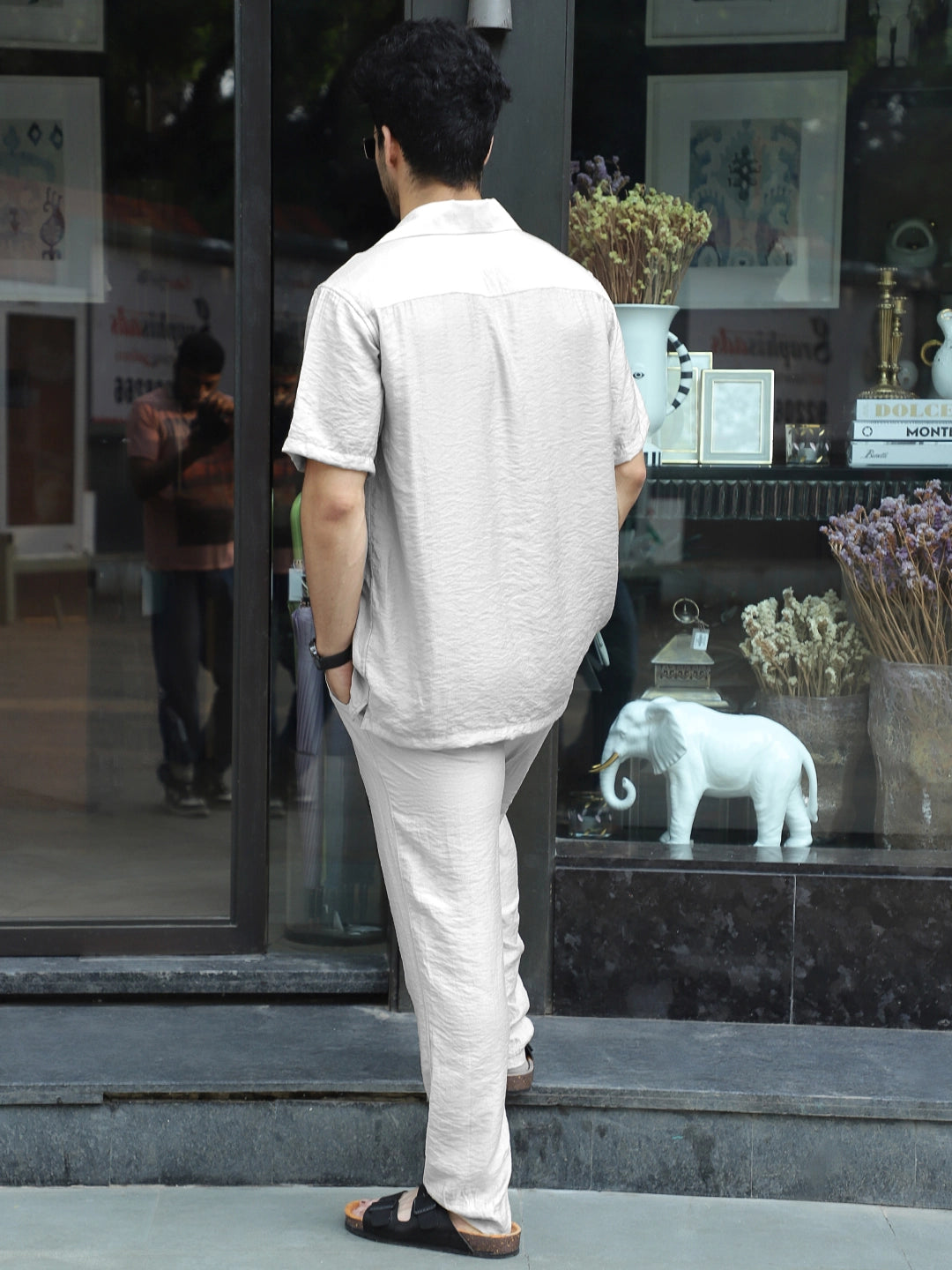 Linen Atlantica Light Grey Co-Ord Set