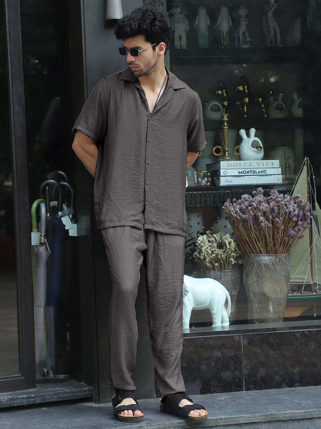 Linen Atlantica Grey Co-Ord Set