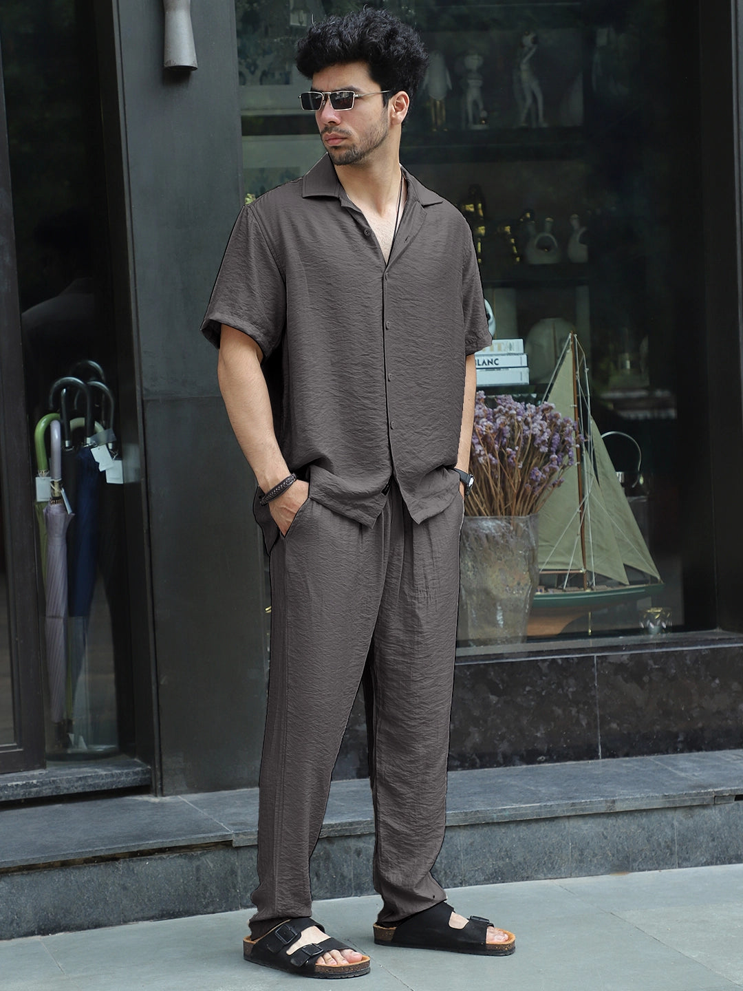 Linen Atlantica Grey Co-Ord Set