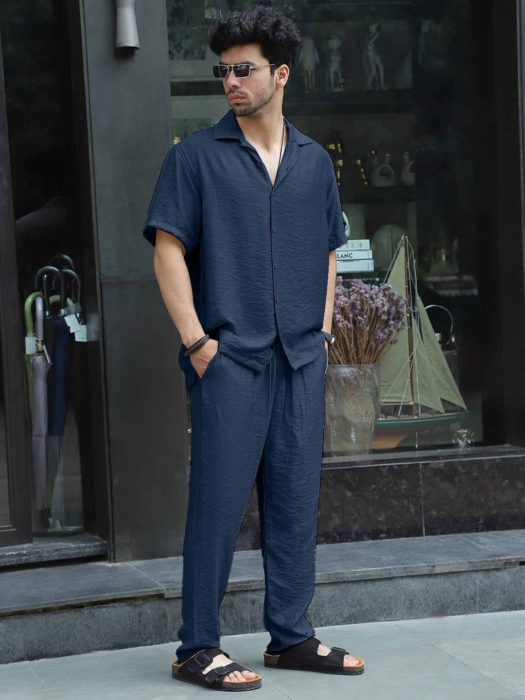 Linen Atlantica Deep Ocean Co-Ord Set