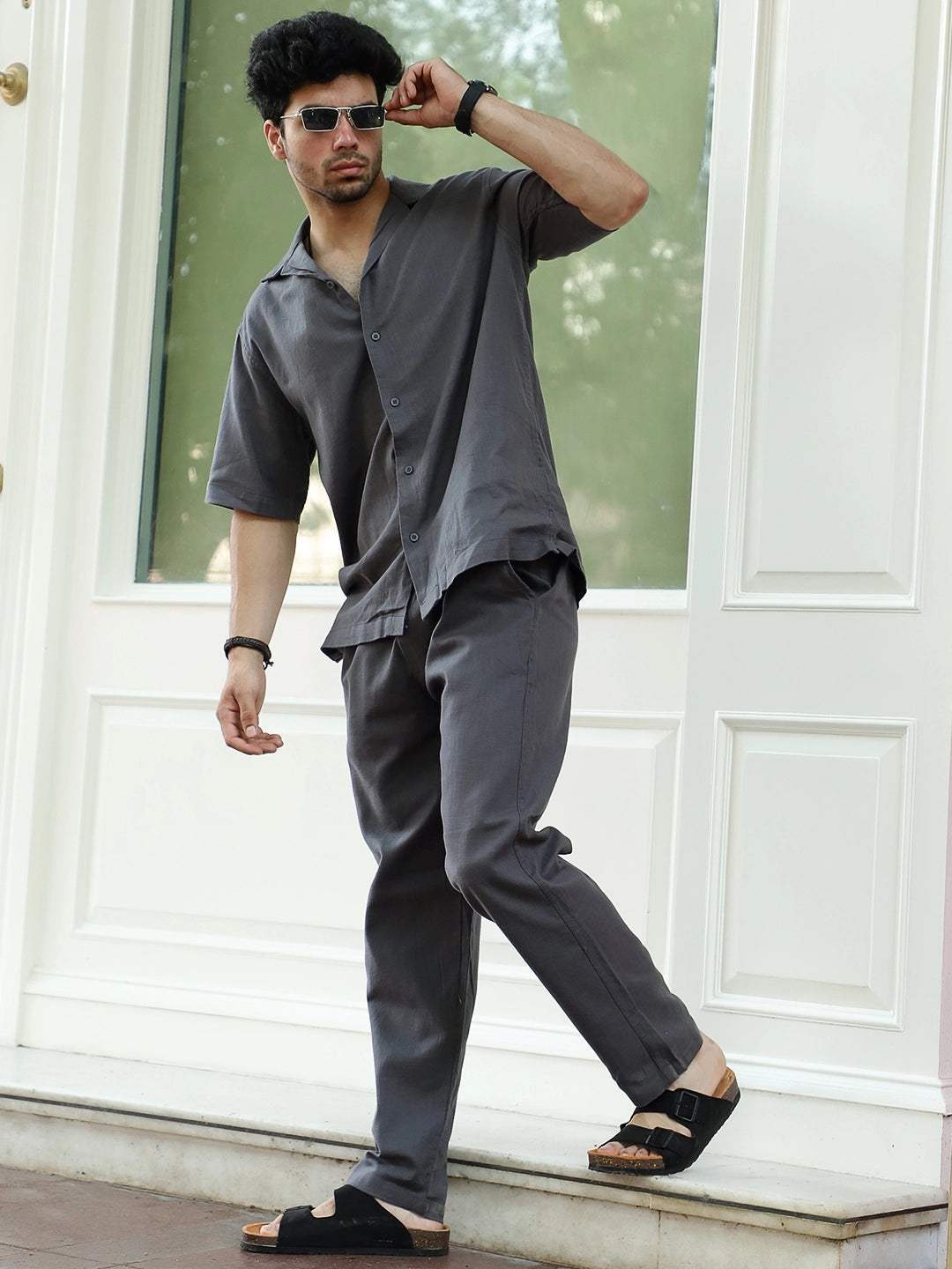 Linen Atlant Grey Co-Ord Set