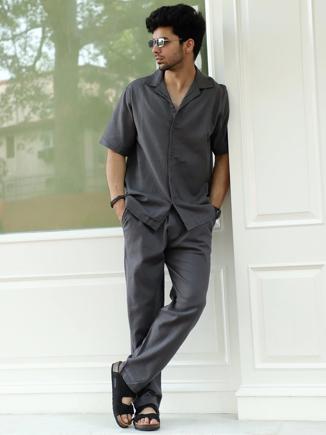 Linen Atlant Grey Co-Ord Set