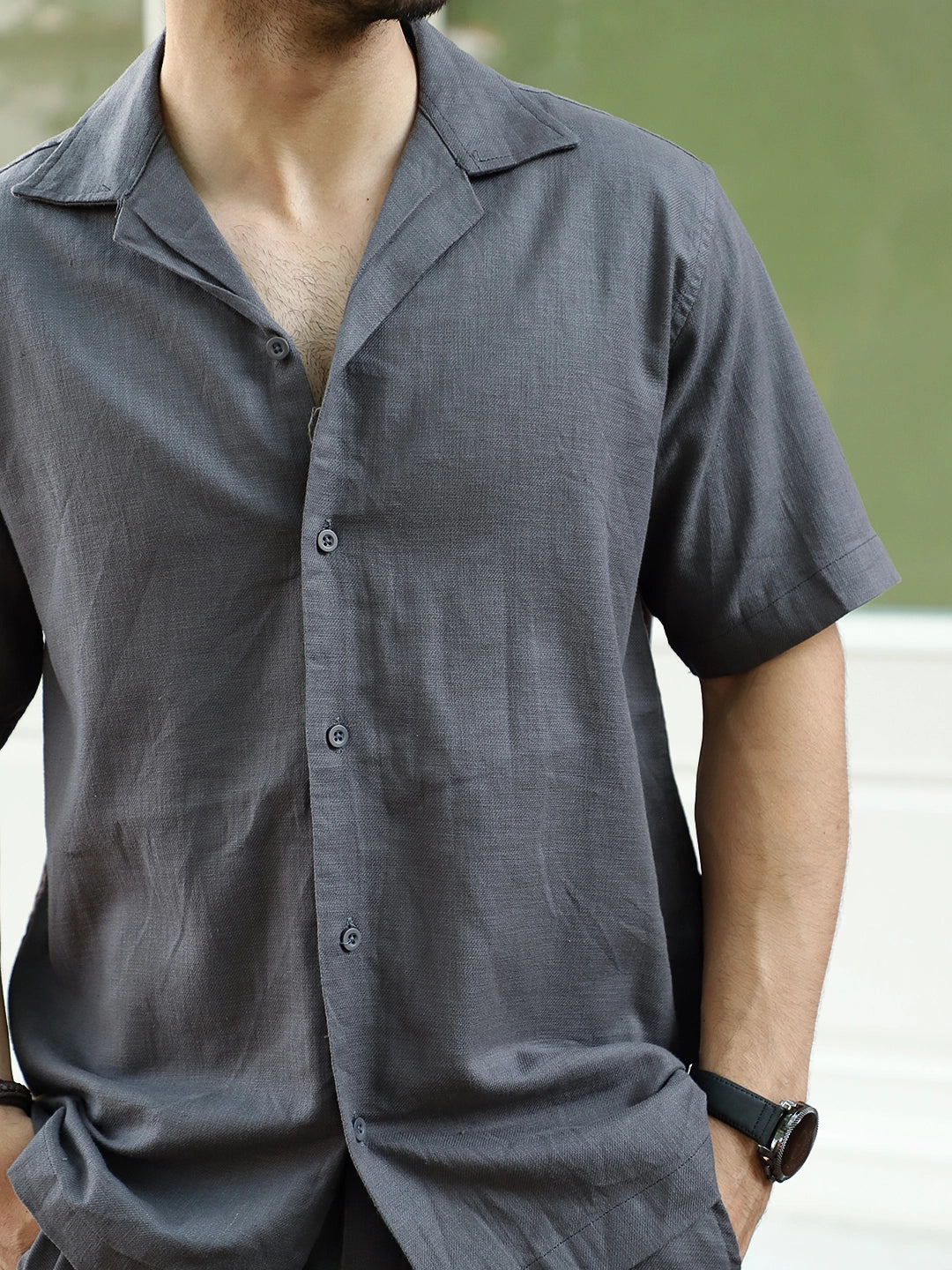 Linen Atlant Grey Co-Ord Set